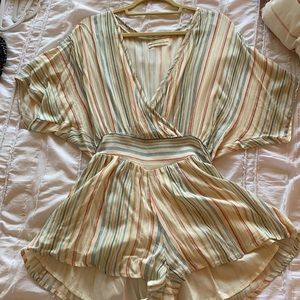 Urban Outfitters Striped Romper Size Small